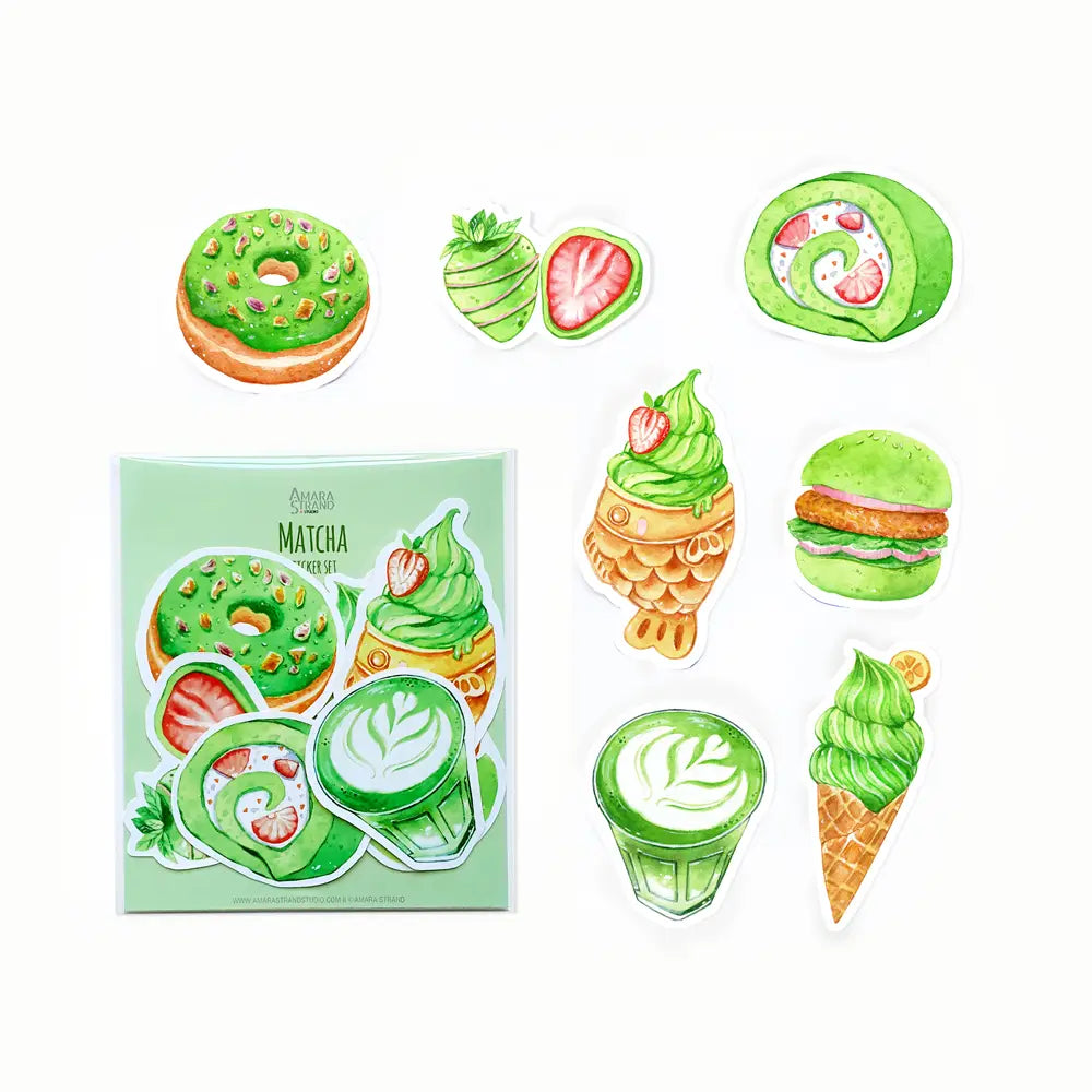 Matcha Sticker Set