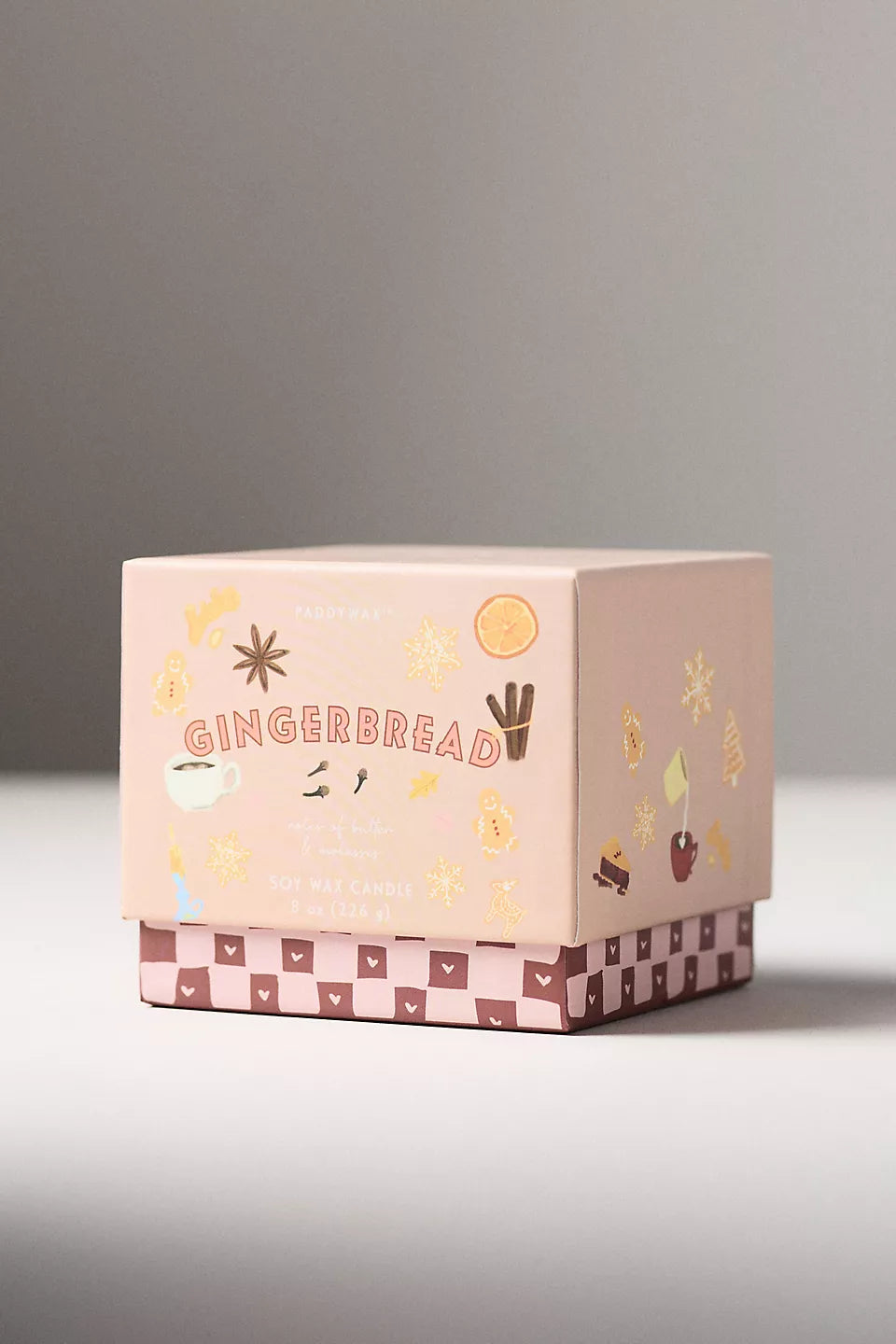 Bistro Imperfect White Ceramic Candle Gingerbread