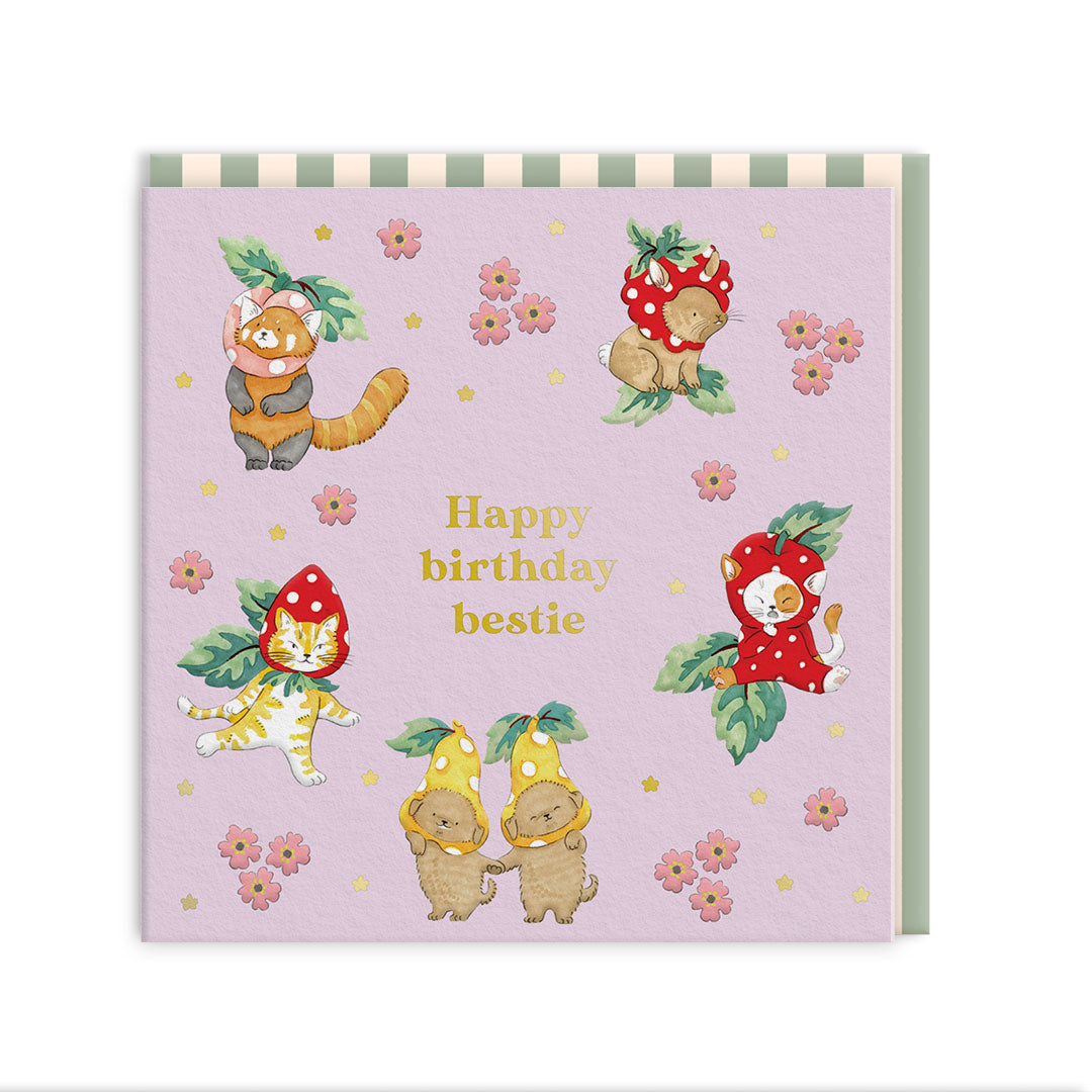 Happy Birthday Bestie Greeting Card