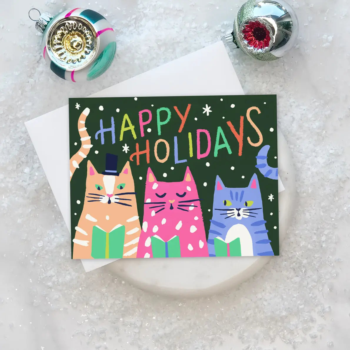 Kitty Carols Card