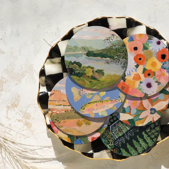 River Bank Seedlings Coaster