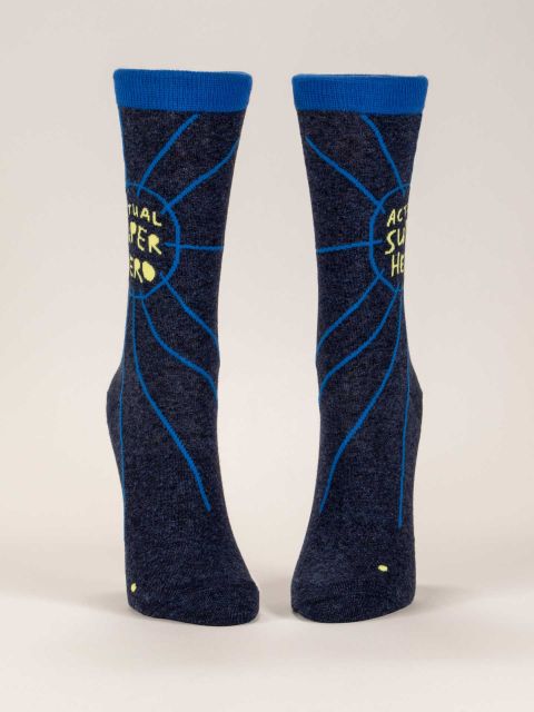 Women's Crew Socks Actual Superhero