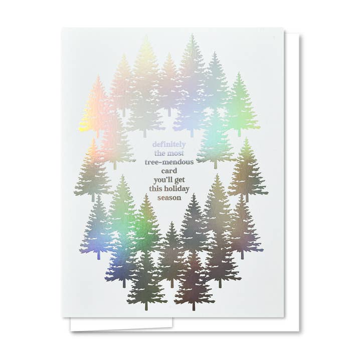 Tree FoilHoliday Card