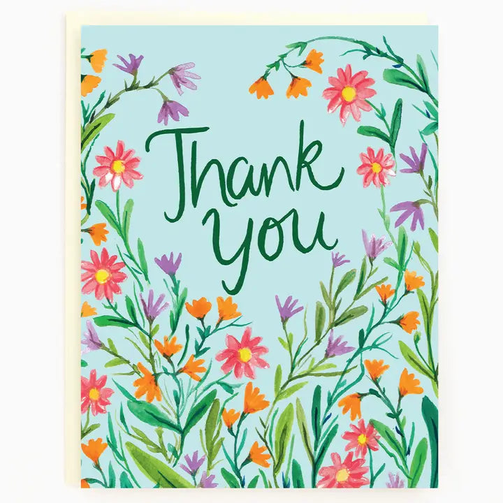 Thank You Wildflowers Card