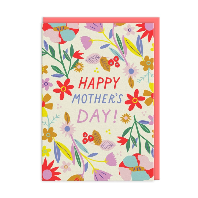 Mothers Day Flowers Card