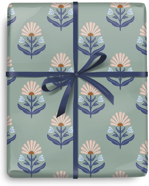 Folk Floral Roll Wrap