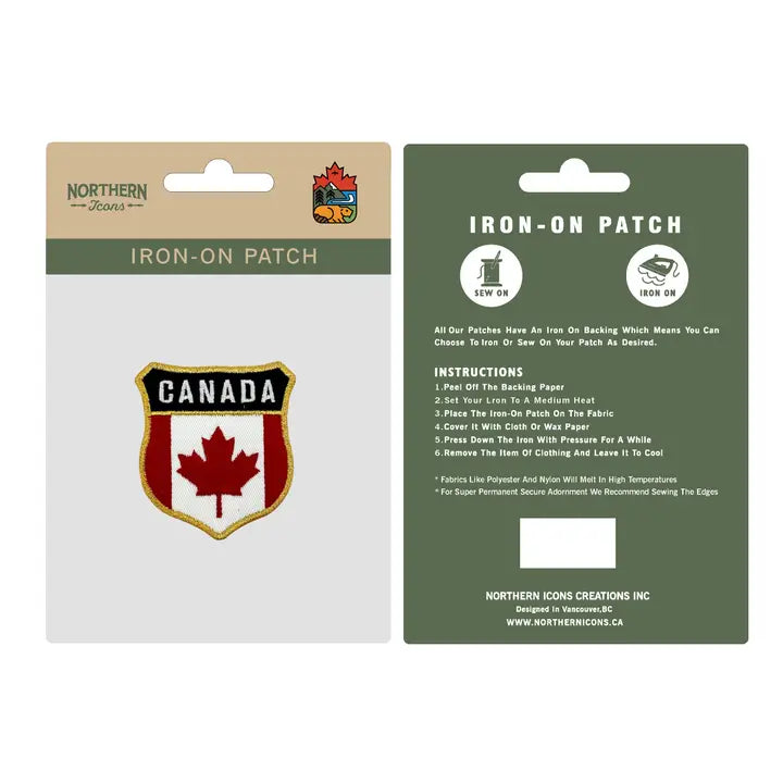 #8 Canada Iron-On Embroidery Patch