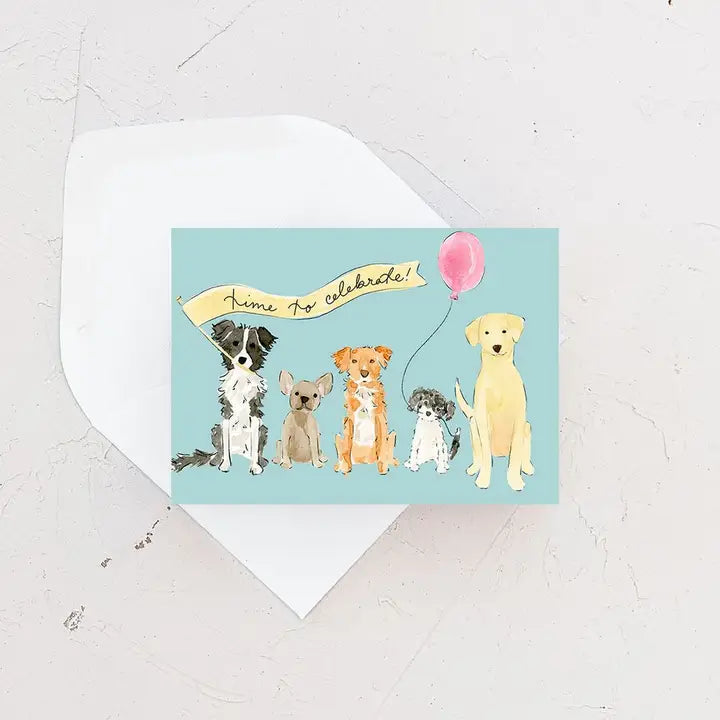Birthday Dog Pawty Enclosure Card