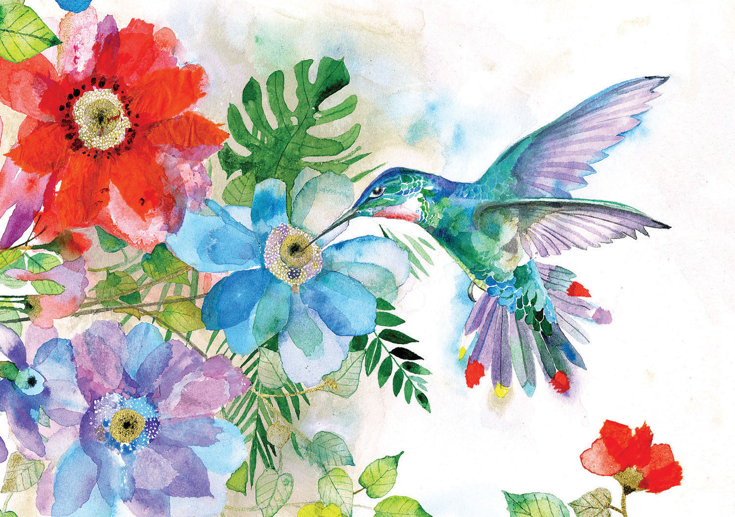 Hummingbird Garden Blank Boxed Cards