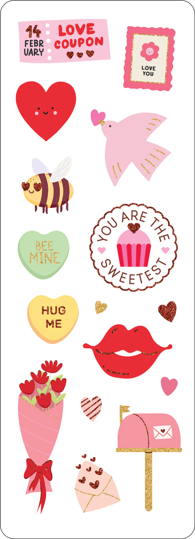 Sweet Valentines Sticker Set
