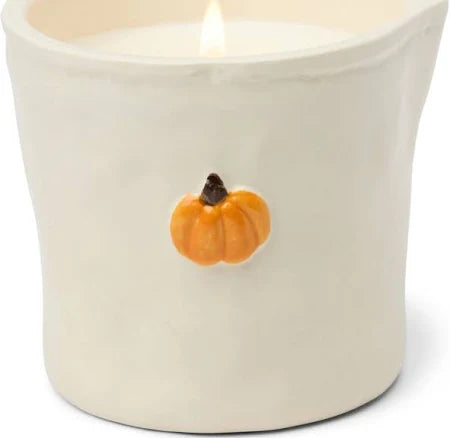 Bistro Imperfect White Ceramic Candle Pumpkin Spice