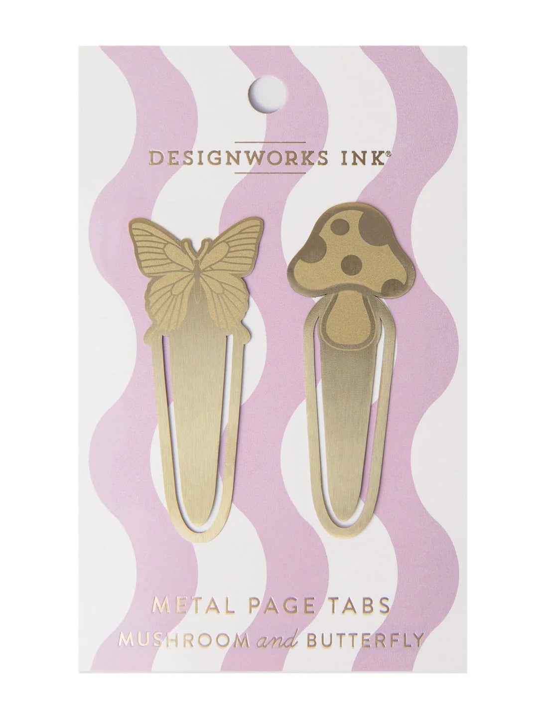 Metal Page Tabs Mushroom + Butterfly