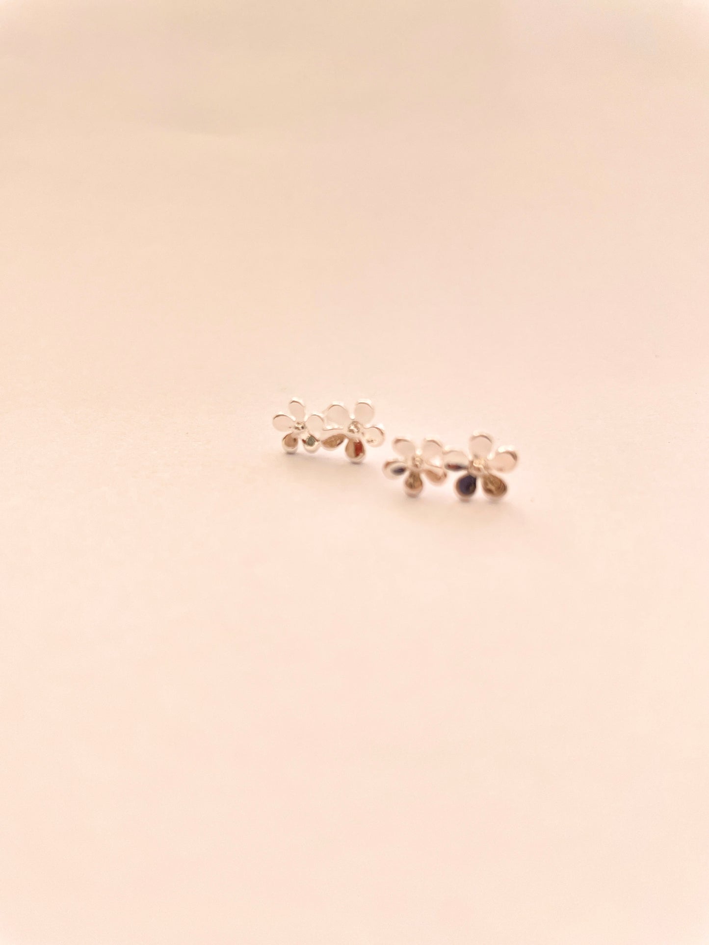 Double Forget Me Not Stud Earrings