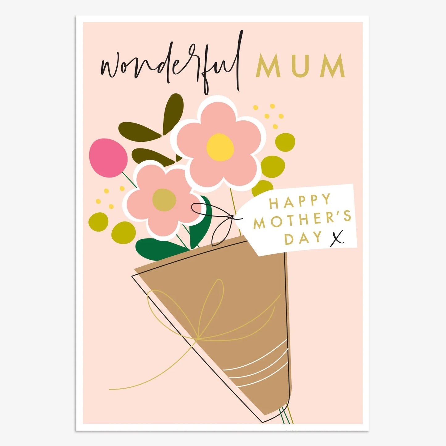 Wonderful Mum Bouquet Card