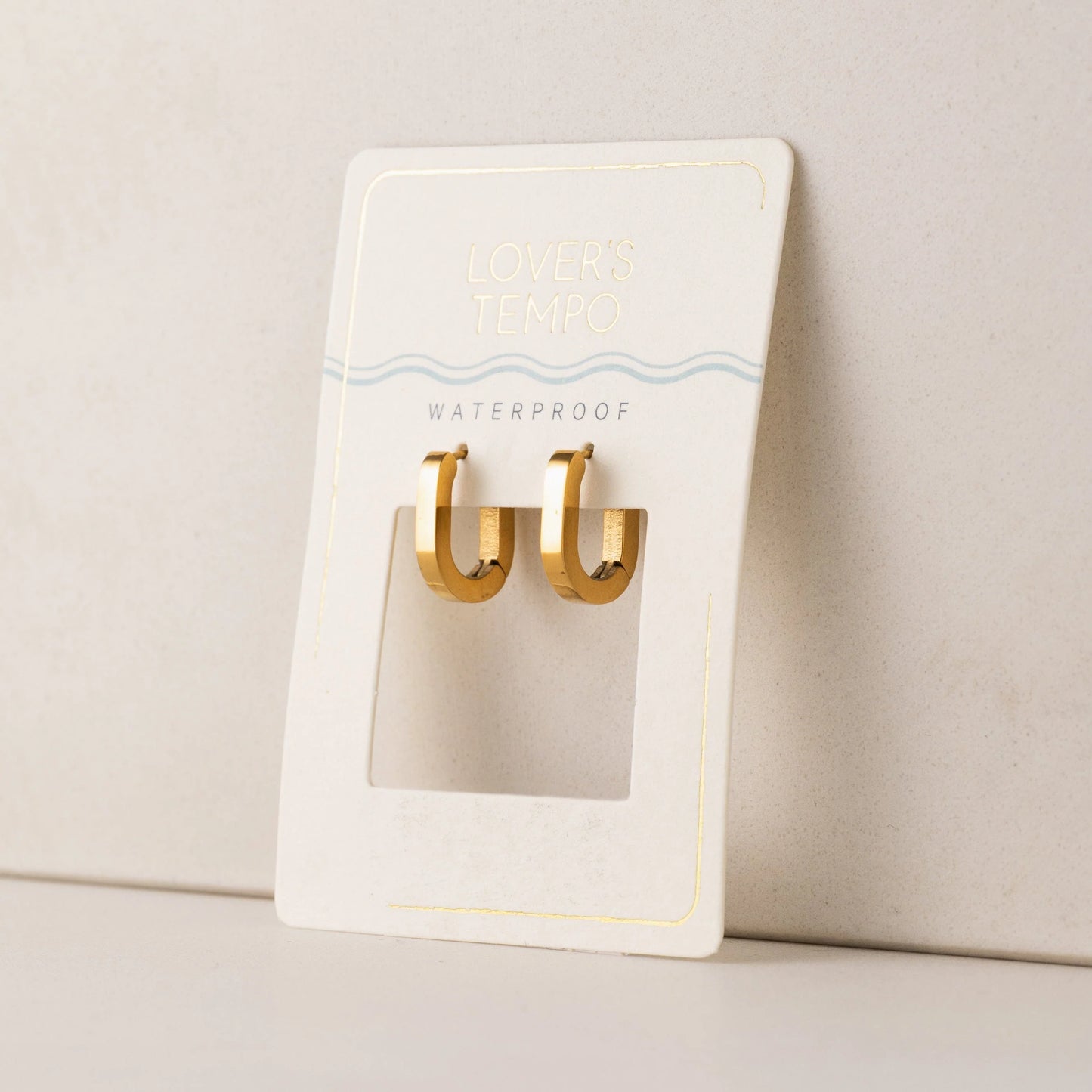 Maya Paperclip Hoops Gold