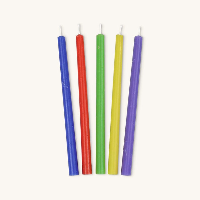 Multi Colour Long Chanukah Candles