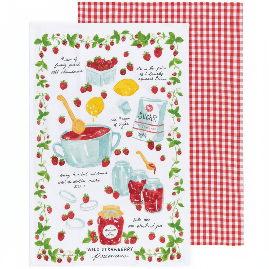 Jam Recipe Dishtowels Set of 2