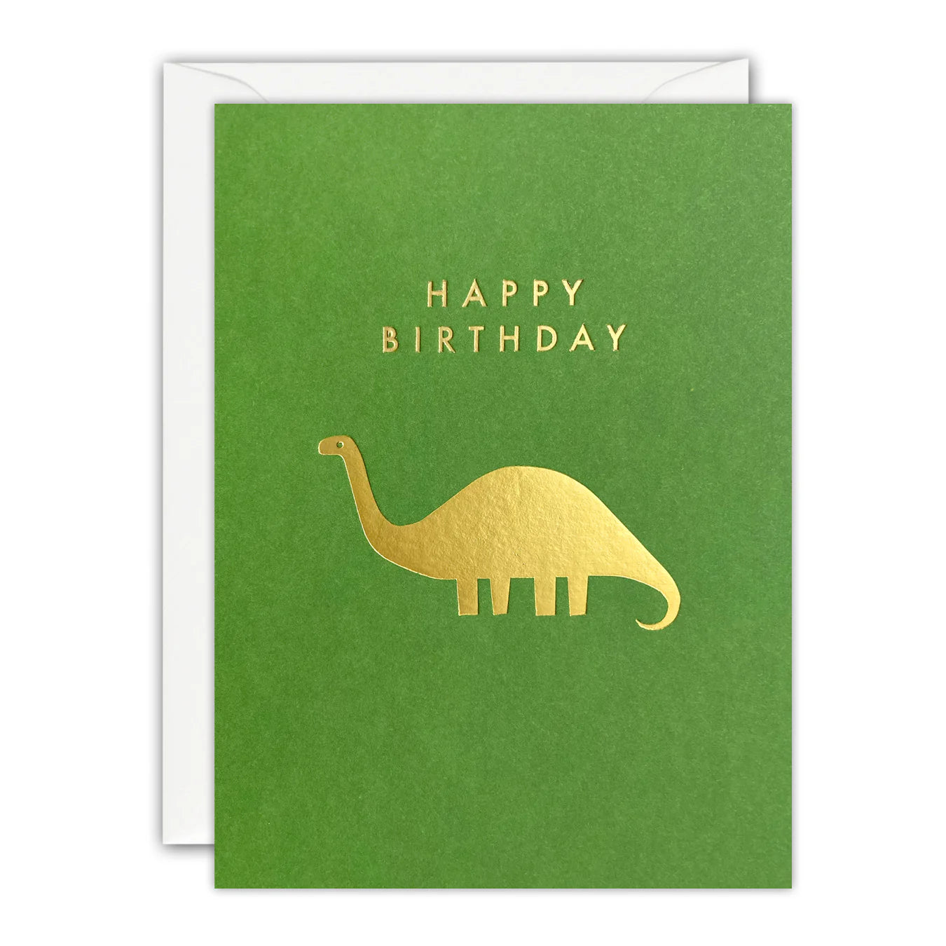 Gold Dinosaur Mini Birthday Card