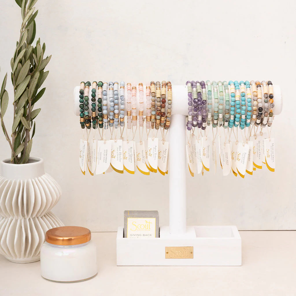 Intermix Stone Stacking Bracelet Amethyst