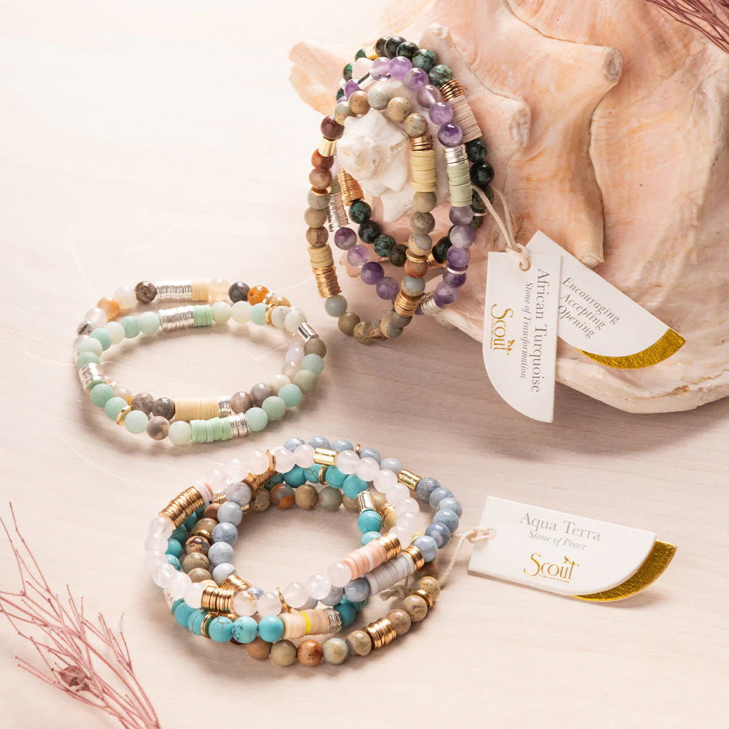 Intermix Stone Stacking Bracelet Turquoise