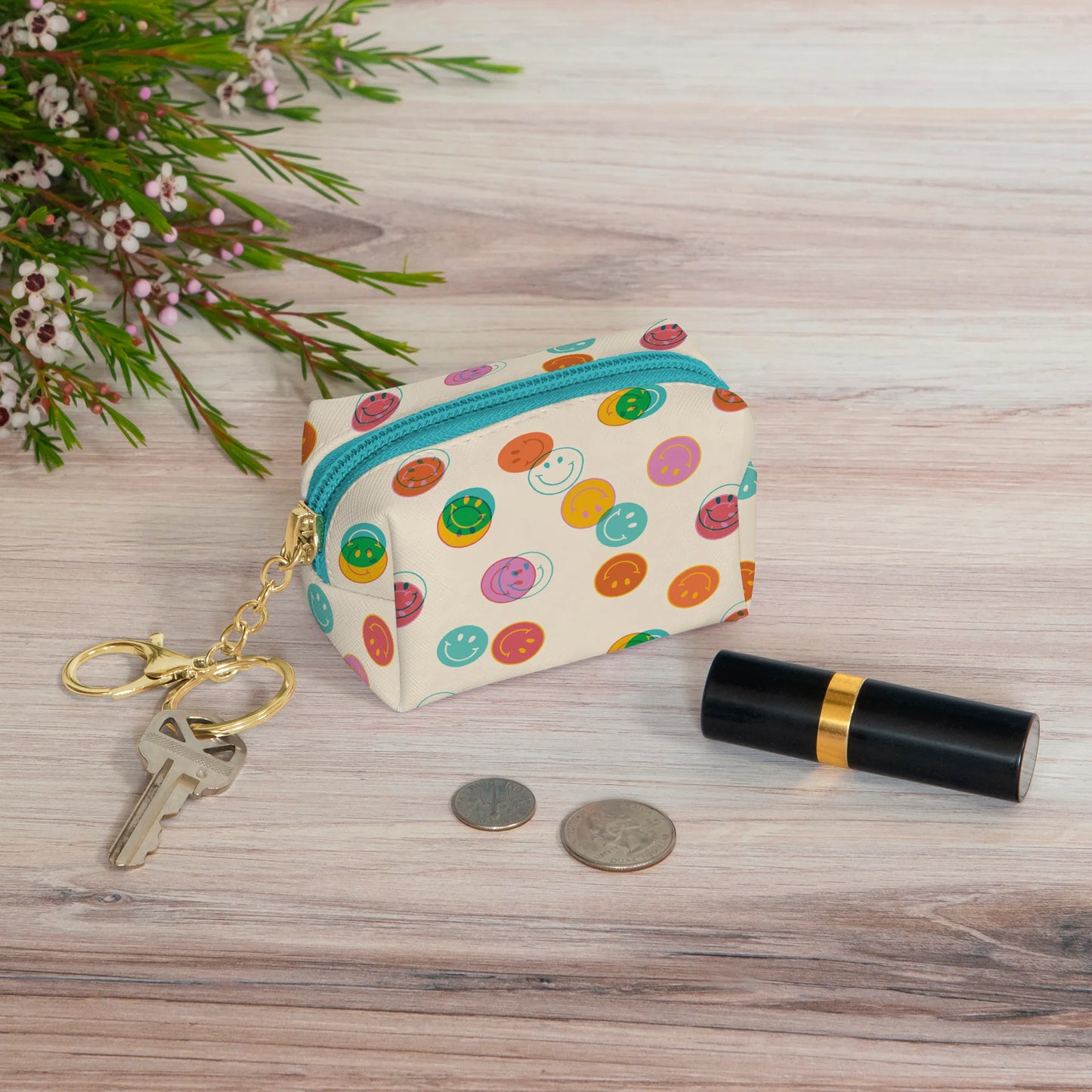 Smiley Trails Keychain Pouch