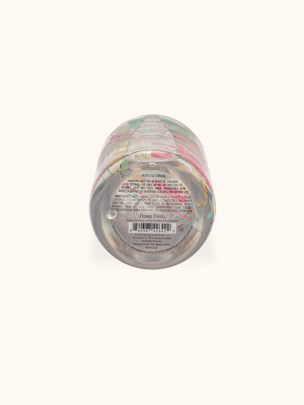 Flower Fields Sights of Paris Hand Soap with Decorative Insert