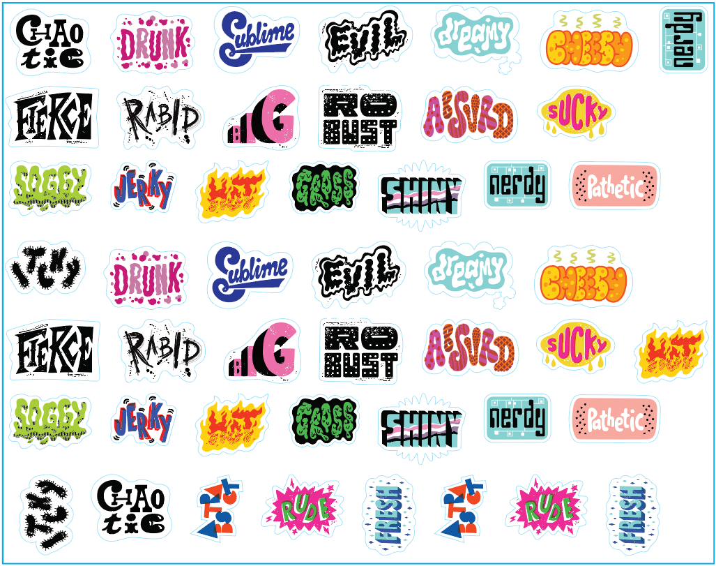 Amazing Adjectives Sticker Set
