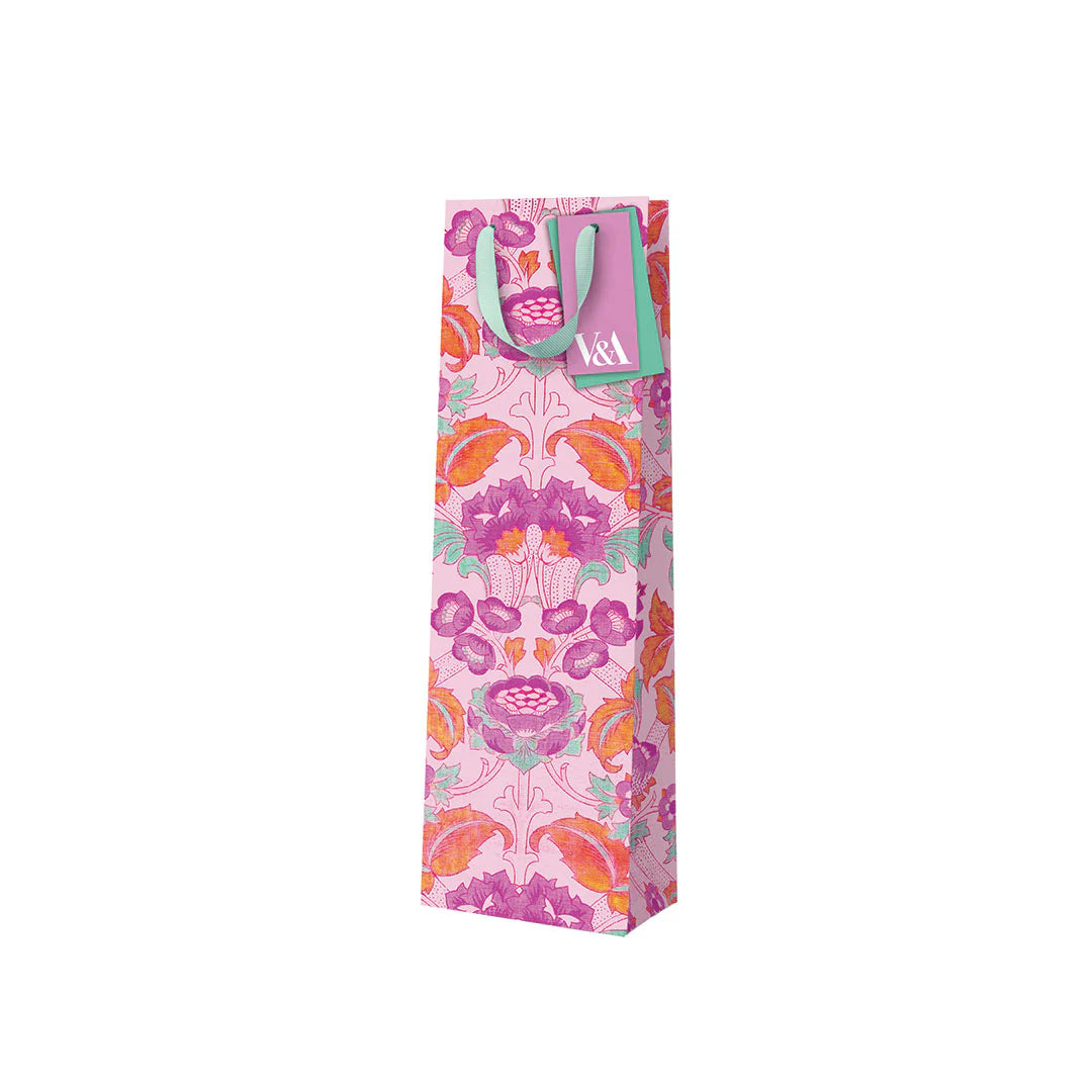 Neon Floral Pink Arts & Wine Crafts Gift Bag