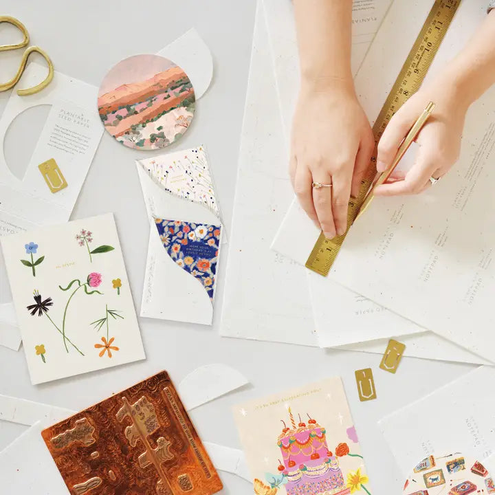 Wildflower Floral Sprout Mini Greeting Card