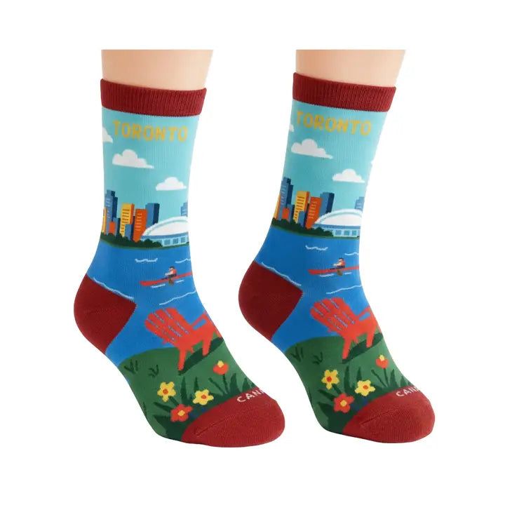 Toronto Scenic Skyline Crew Socks (Small)