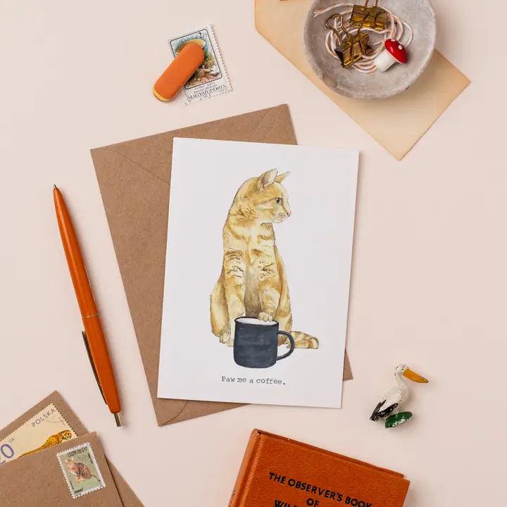 Paw Me a Coffee Card