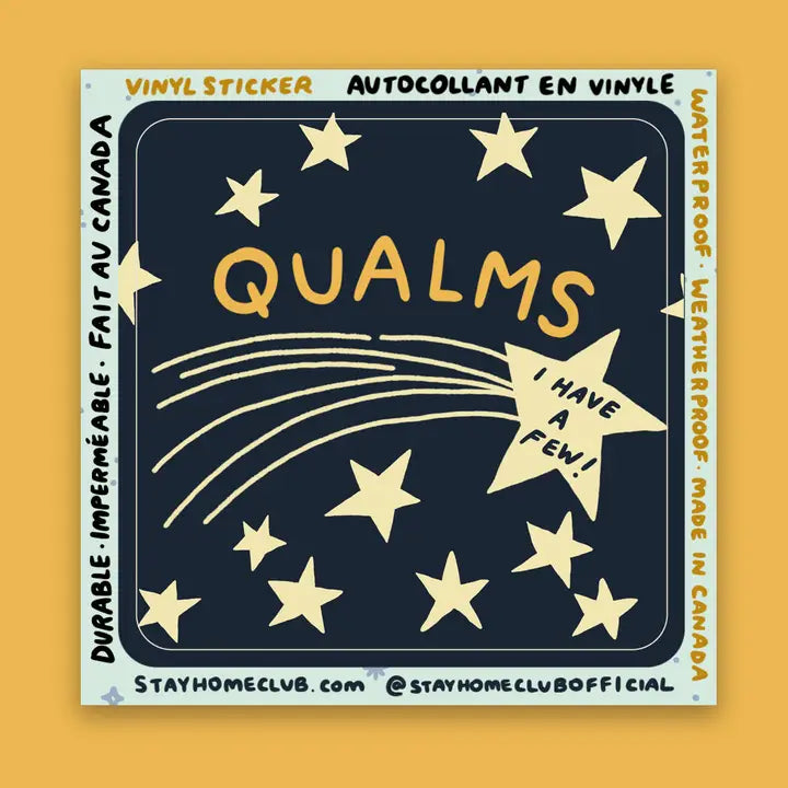 S58 Qualms Sticker Waterproof Vinyl Sticker