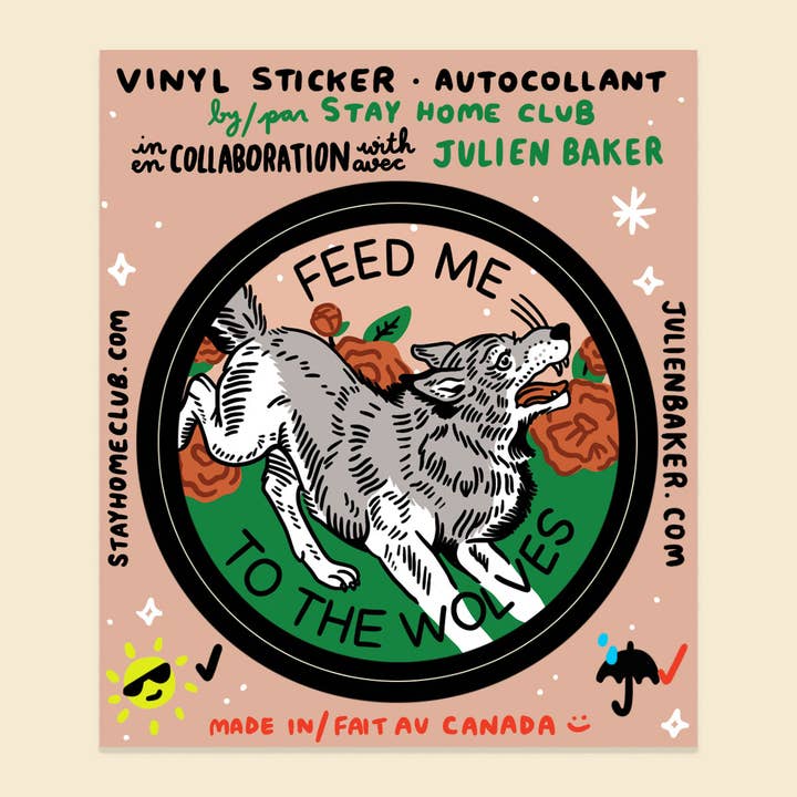 S13 Feed me to the Wolves Waterproof Vinyl Sticker
