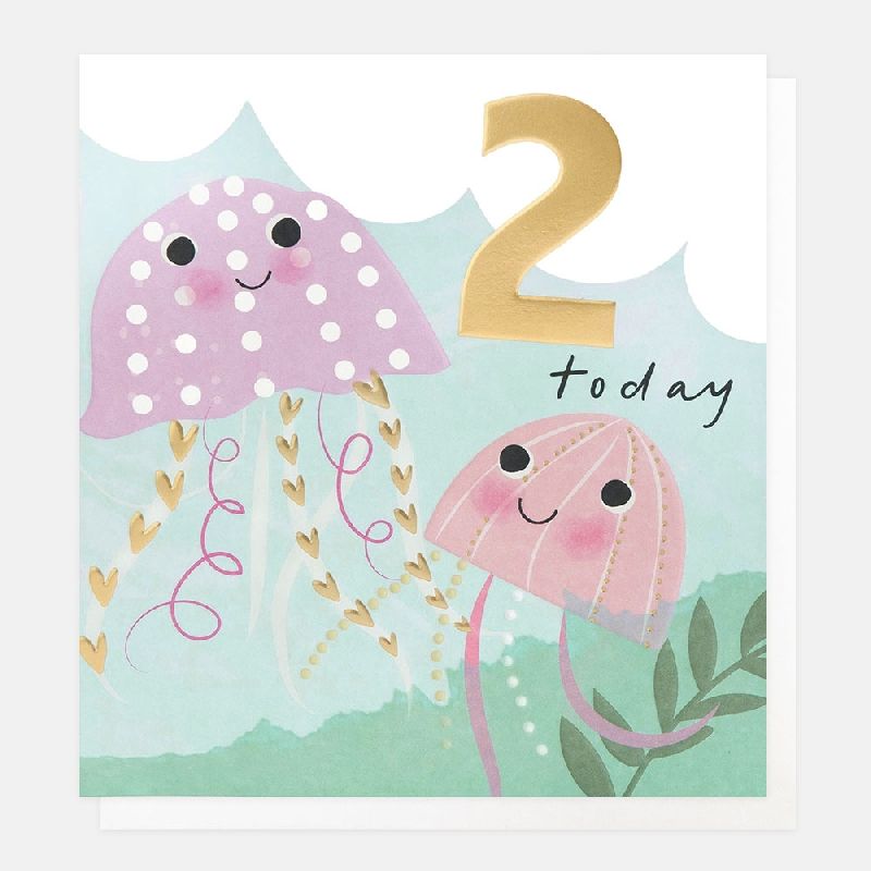 2nd Birthday Jellyfish Card