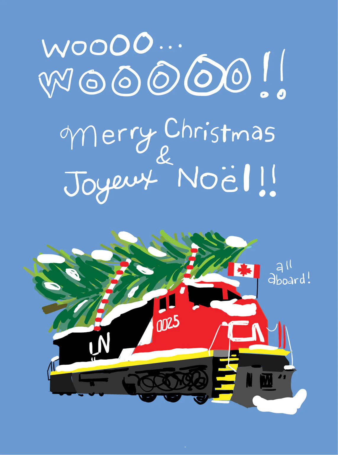 Holiday Train Card