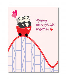 Panda Roller Coaster Card