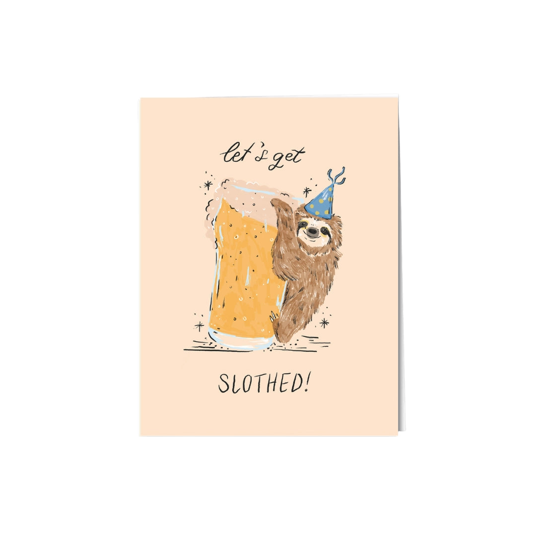 Let's Get Slothed Card