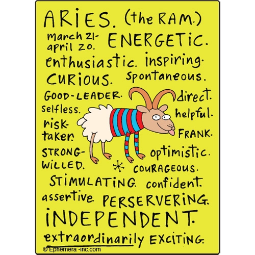 Zodiac Magnet Nice Aries