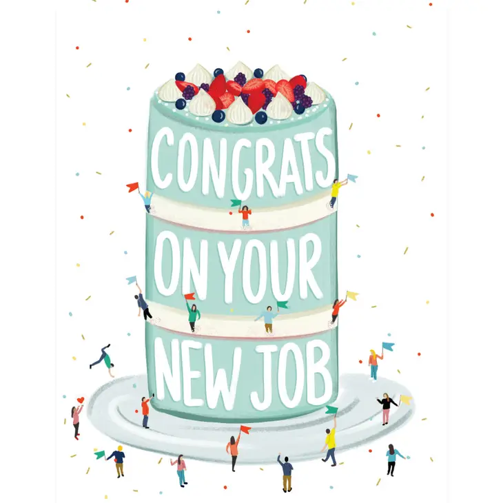 New Job Cake Card