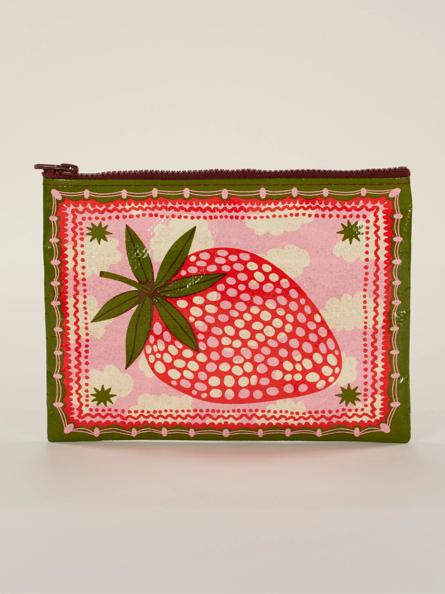 Zipper Pouch Strawberry Clouds