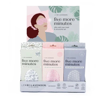 Five More Minutes Satin Eye Mask + Scrunchie