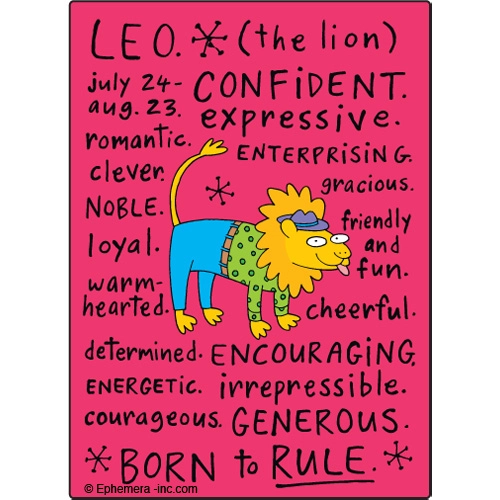 Zodiac Magnet Nice Leo