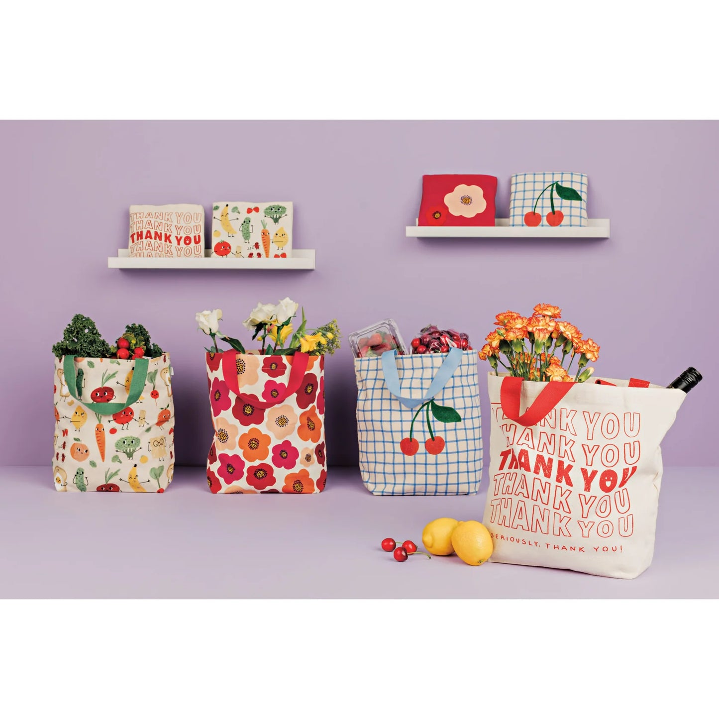 Funny Food Pocket Tote