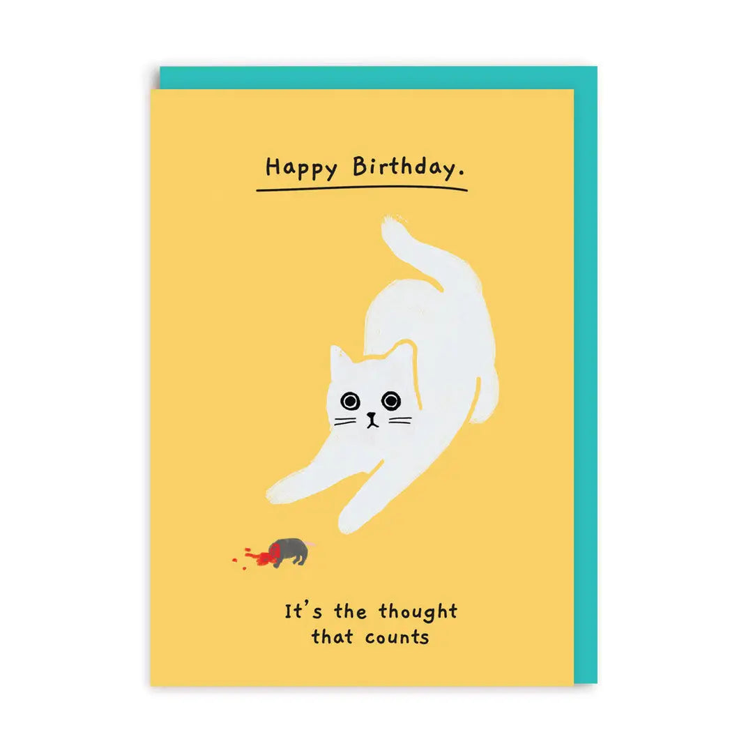 Birthday, It's The Thought That Counts Card