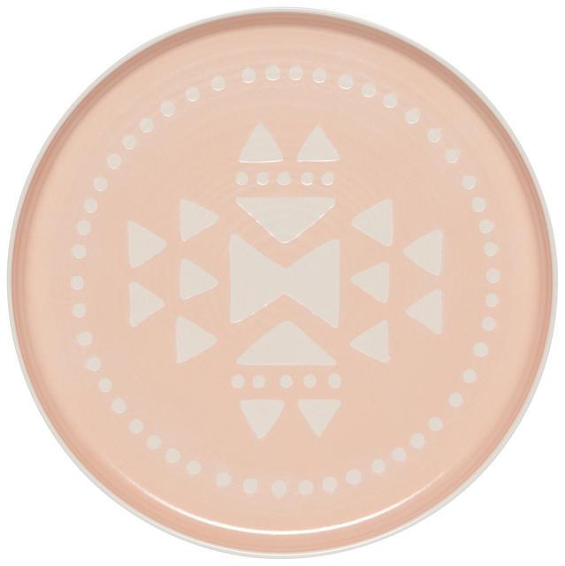 Pink Imprint Dinner Plate