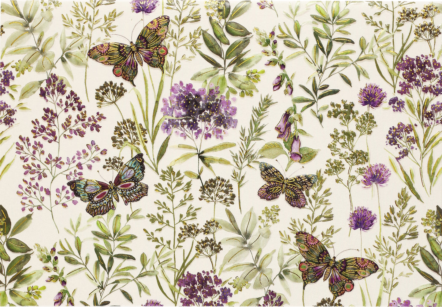 Amethyst Butterflies Blank Boxed Cards