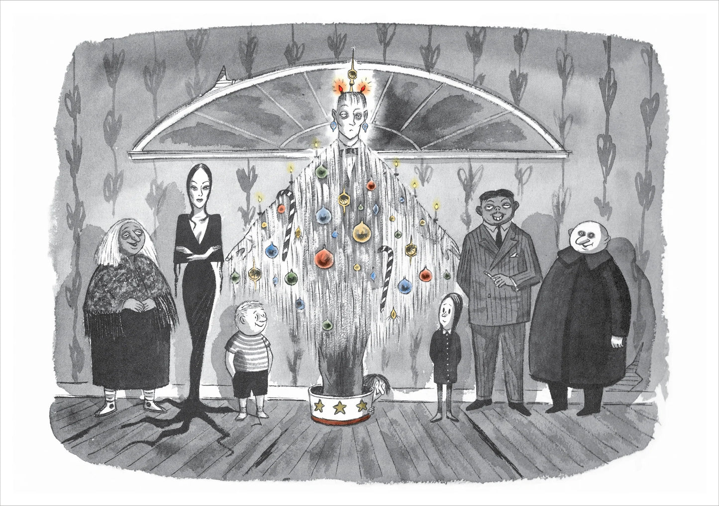 Charles Addams Lurch Tree Holiday Cards