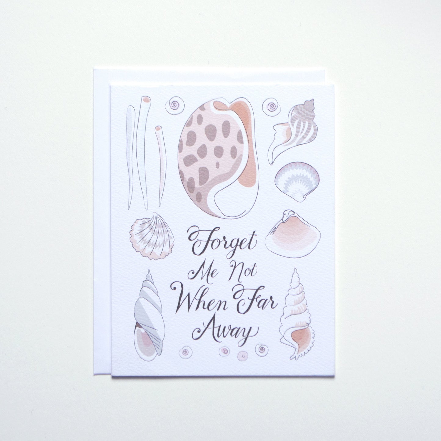 Forget Me Not Shells Card