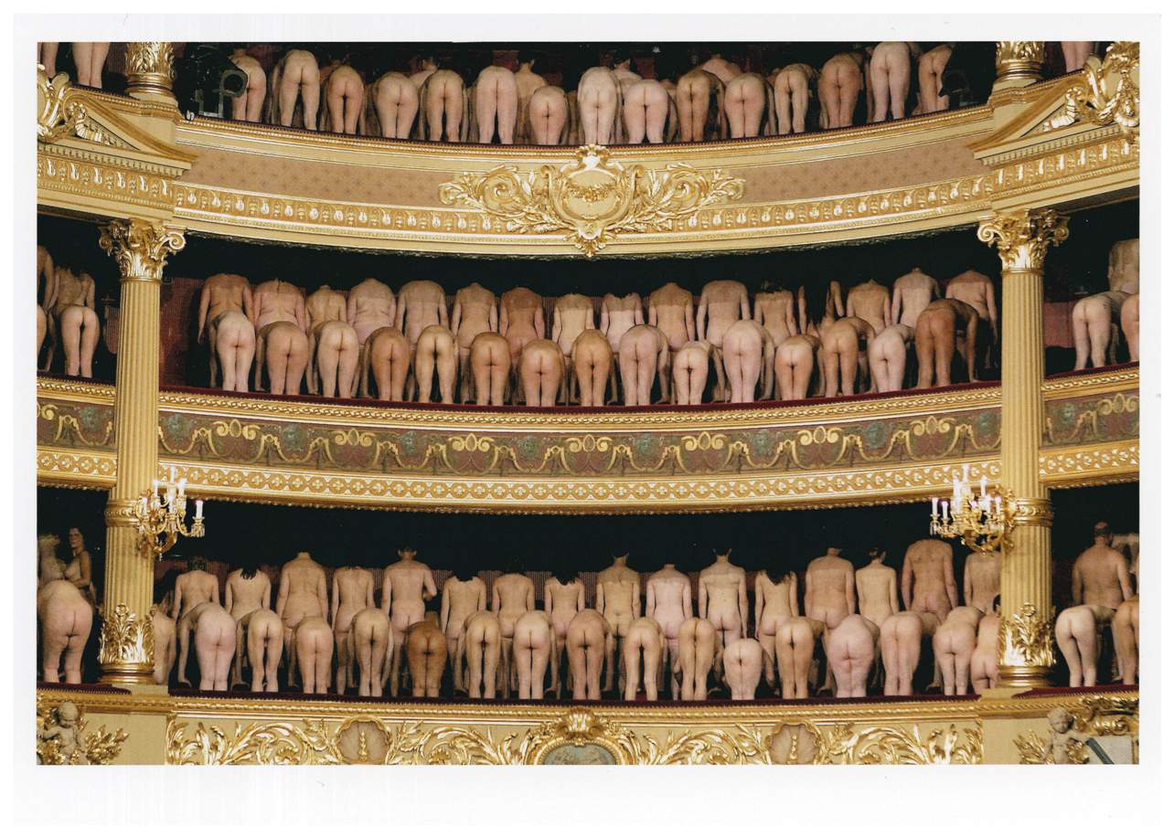 Naked People In Theatre Birthday Card