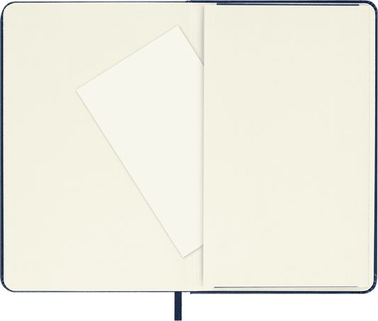 Classic Pocket Blue Hard Cover Ruled Notebook